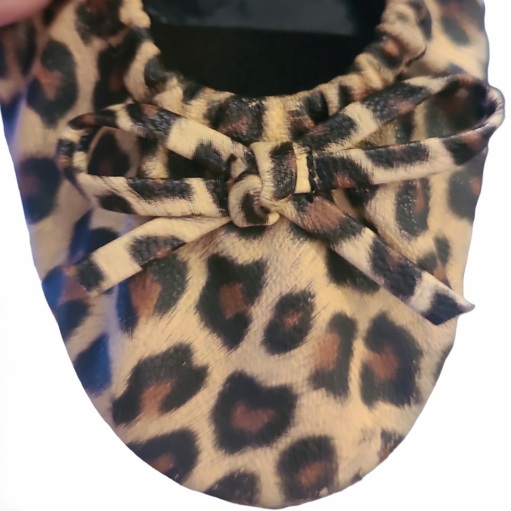 🐆 Leopard 🐆 Print Sidekicks Flats with Matching Carry Case